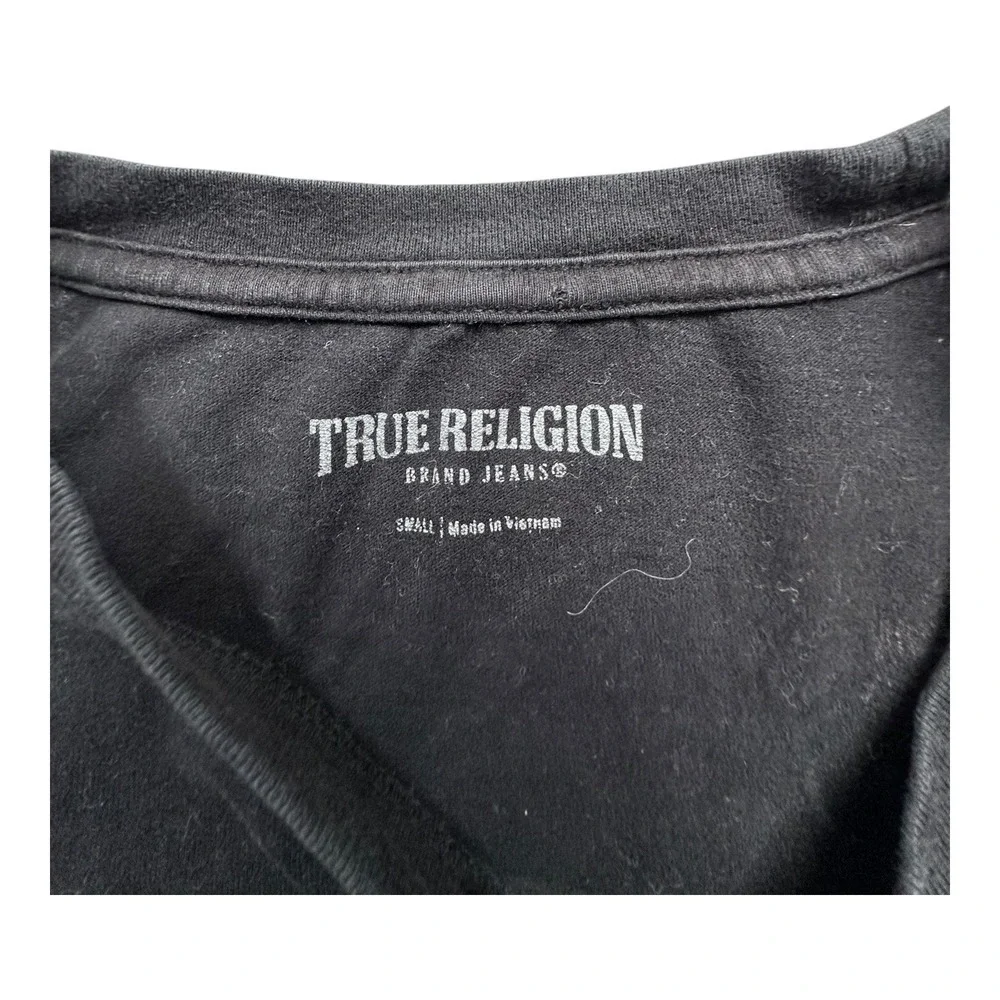 True Religion All‎ Over Logo T Shirt Black Size Small